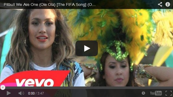 Pitbull We Are One (Ole Ola)  Ft.Jennifer Lopez, Cláudia Leitte [The FIFA Song]